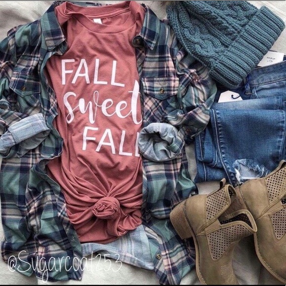 Blonde-Tees Tops - •Bella Canvas• 🍂🍁Fall Sweet Fall Graphic Tee🍂🍁